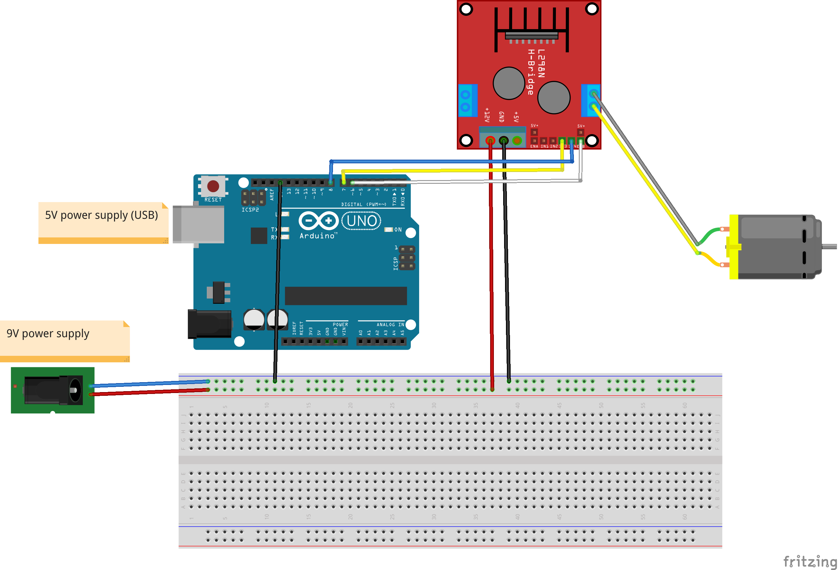 How To Control A Dc Motor With The Arduino Uno And The L298n Dual Motor