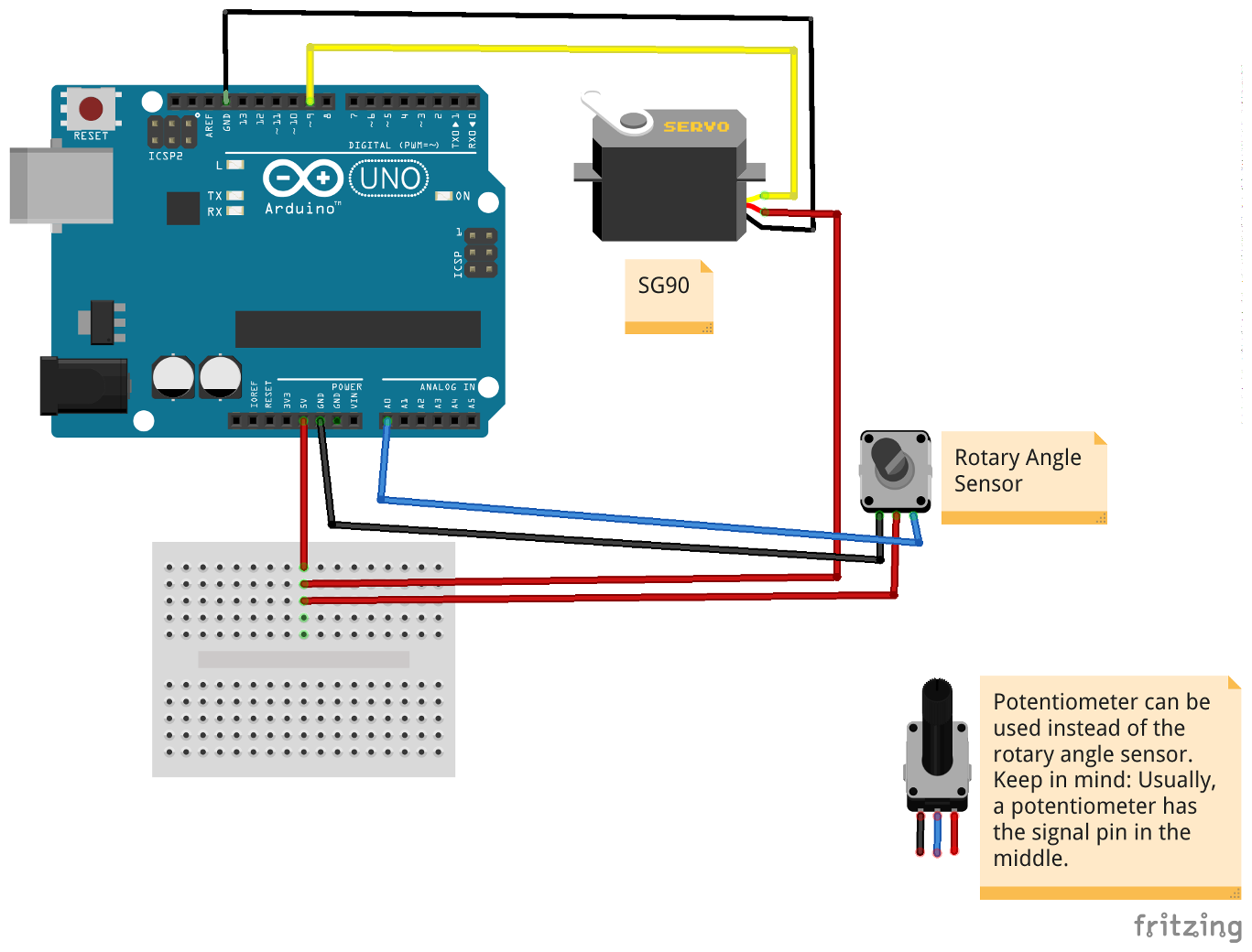 Tutorial: How to control servo motor (SG90) with the Arduino Uno - Michael