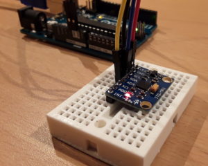 GY-521 breakout board with an MPU-6050 MEMS.