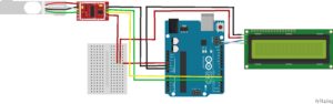 Fritzing file that shows how to connect the load cell to the HX711 module. Moreover, it is shown how to connect the HX711 module and the LCM1602 IIC v1 (LCD) module to the Arduino.