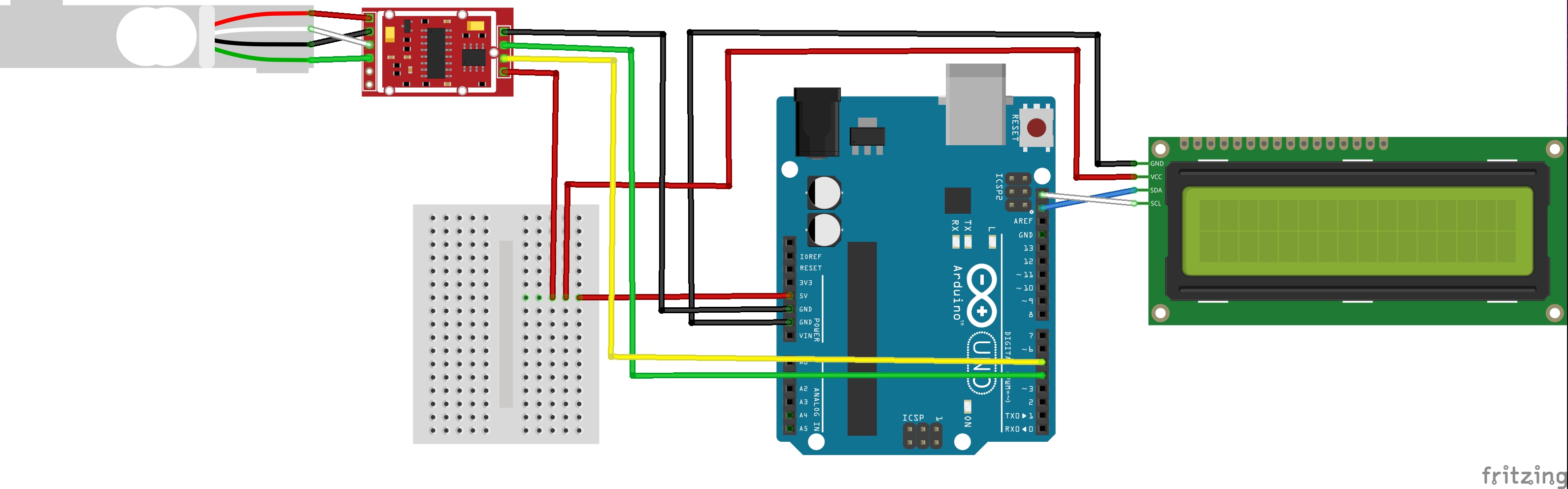 HX711 with a Four Wire Load Cell and Arduino